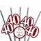 Big Dot of Happiness We Still Do Paper Straw Decor - 40th Wedding Anniversary Party Striped Decorative Straws - Set of 24